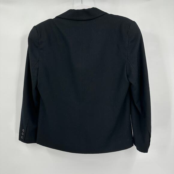 Intuitions Womens Vintage Wool Blazer Size 8 Classic Minimalist Academia Capsule - Picture 2 of 8